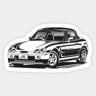 EUROBEAT INTENSIFIES - Cappuccino EA11R / EA21R full-body version Sticker